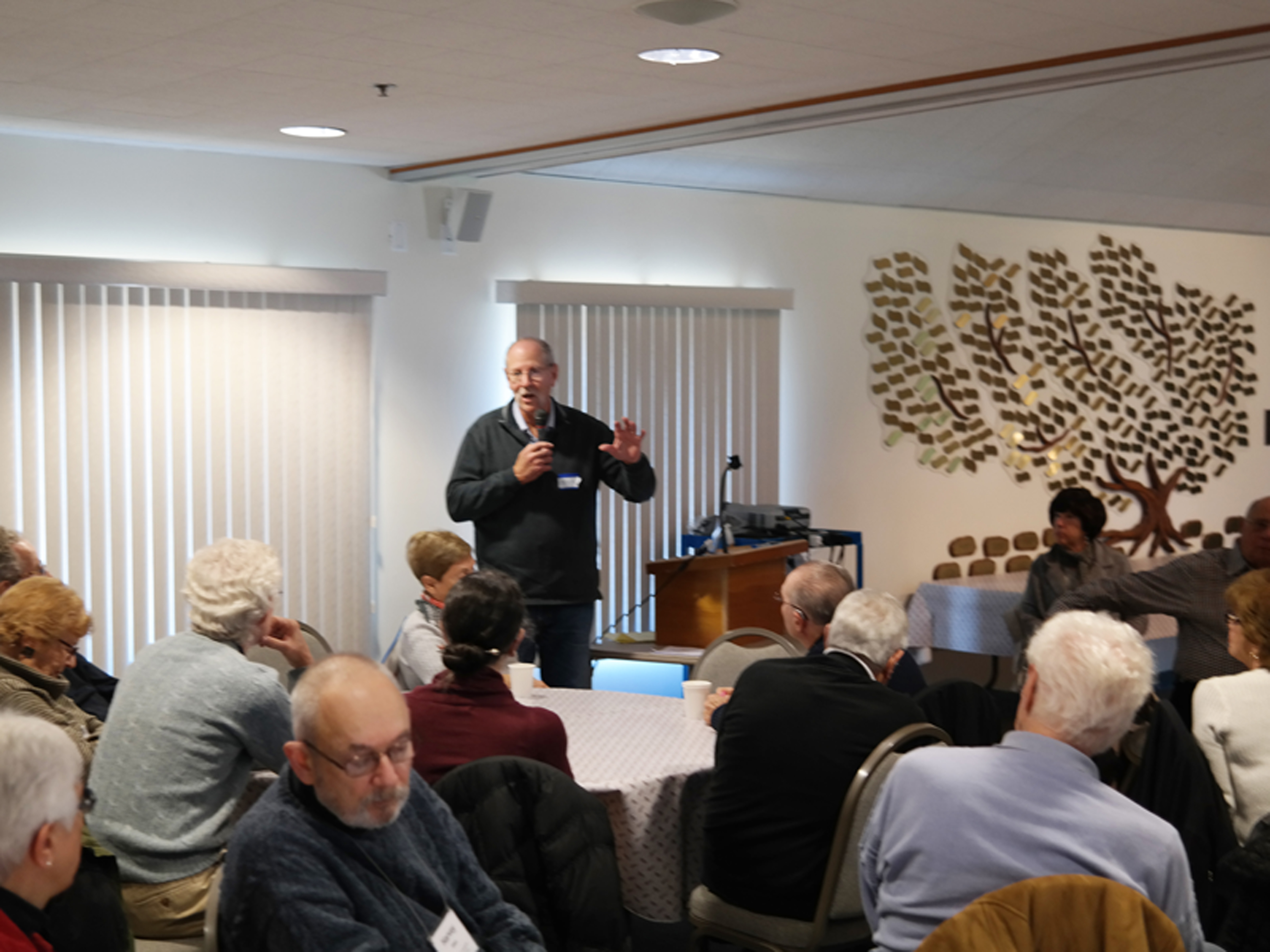 Brotherhood-Member Rich Vengroff Addressing Brotherhood Breakfast Immigration Crisis