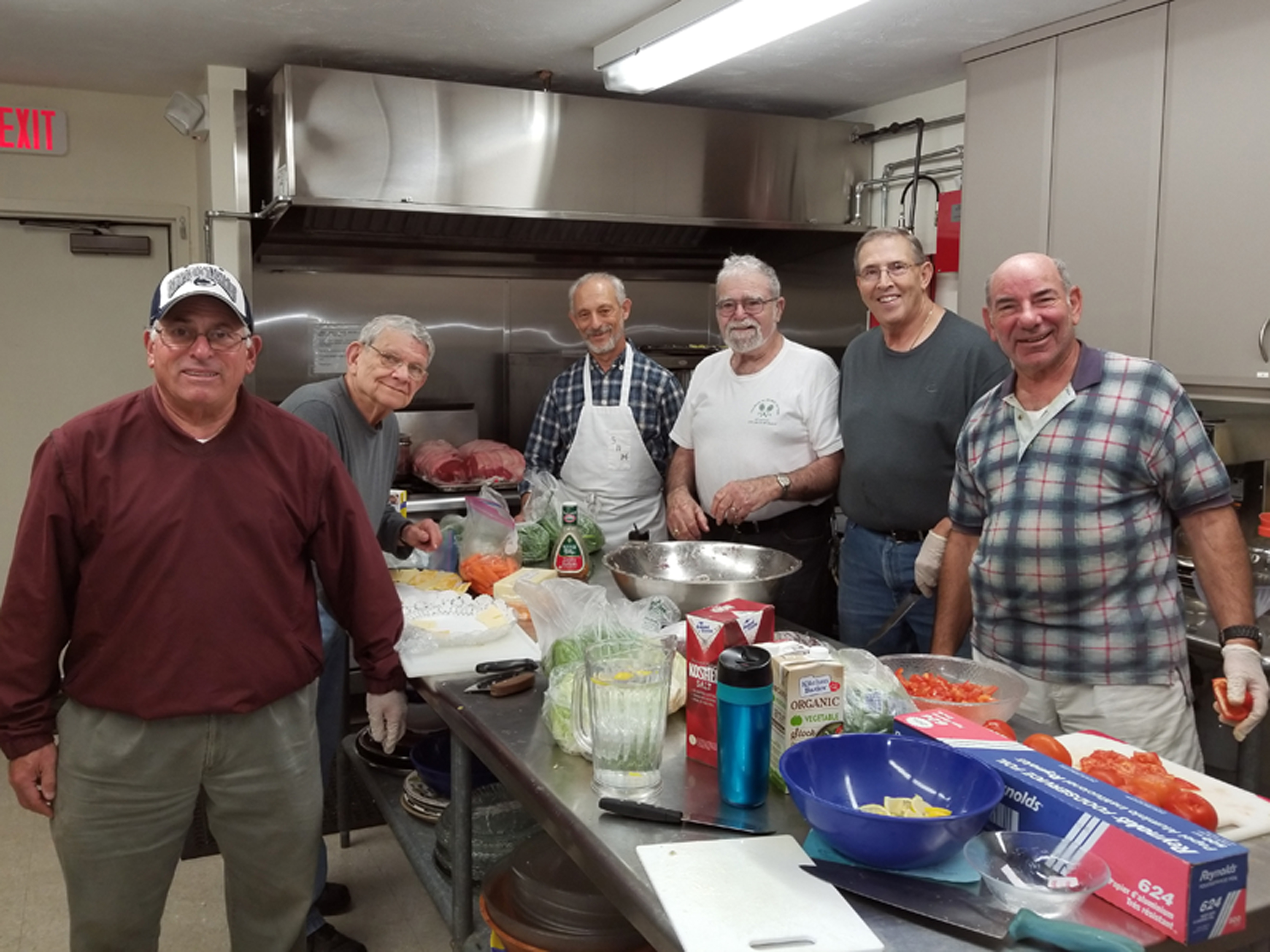 Brotherrhood Kitchen Crew Preparing for the Annual Brotherhood Fall Dinner October 2017