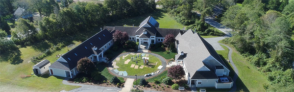 Falmouth Jewish Congregation aerial view